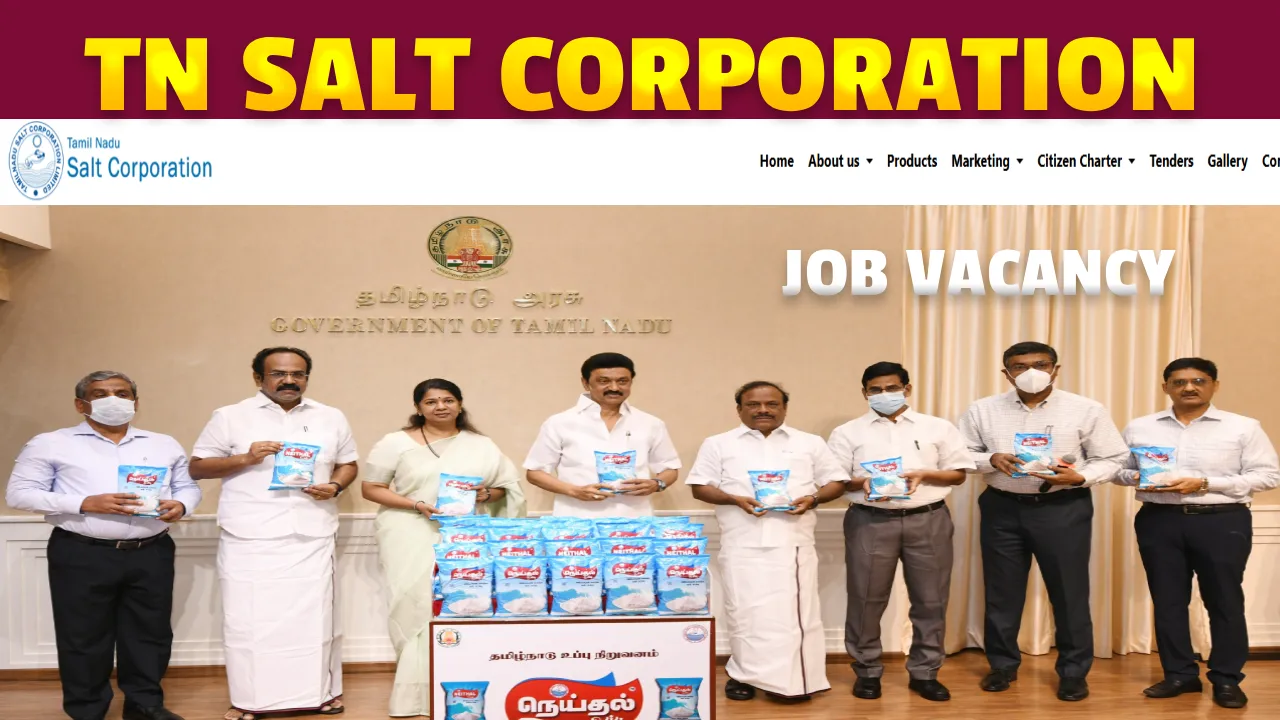 TNSALT Corporation Recruitment 2026, Apply For Assistant Engineer Jobs TNSALT Corporation Recruitment 2026, Apply For Assistant Engineer Jobs