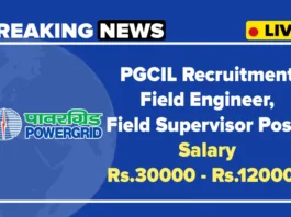 PGCIL Recruitment 2025 Notification, Apply for Powergrid Field Engineer, Supervisor Jobs