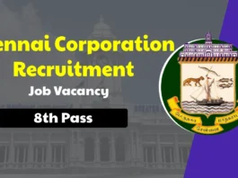 Chennai Corporation Job Vacancy 2025, Apply Online For Chennai Jobs 2025