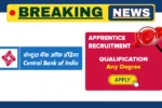 Central Bank of India Apprentice Recruitment 2025, Apply Online for 4500 Posts