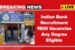 Indian Bank Apprentice Recruitment 2025, Apply Online for 1500 Posts