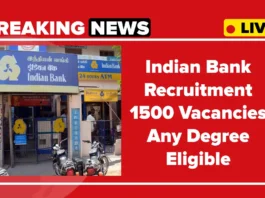 Indian Bank Apprentice Recruitment 2025, Apply Online for 1500 Posts