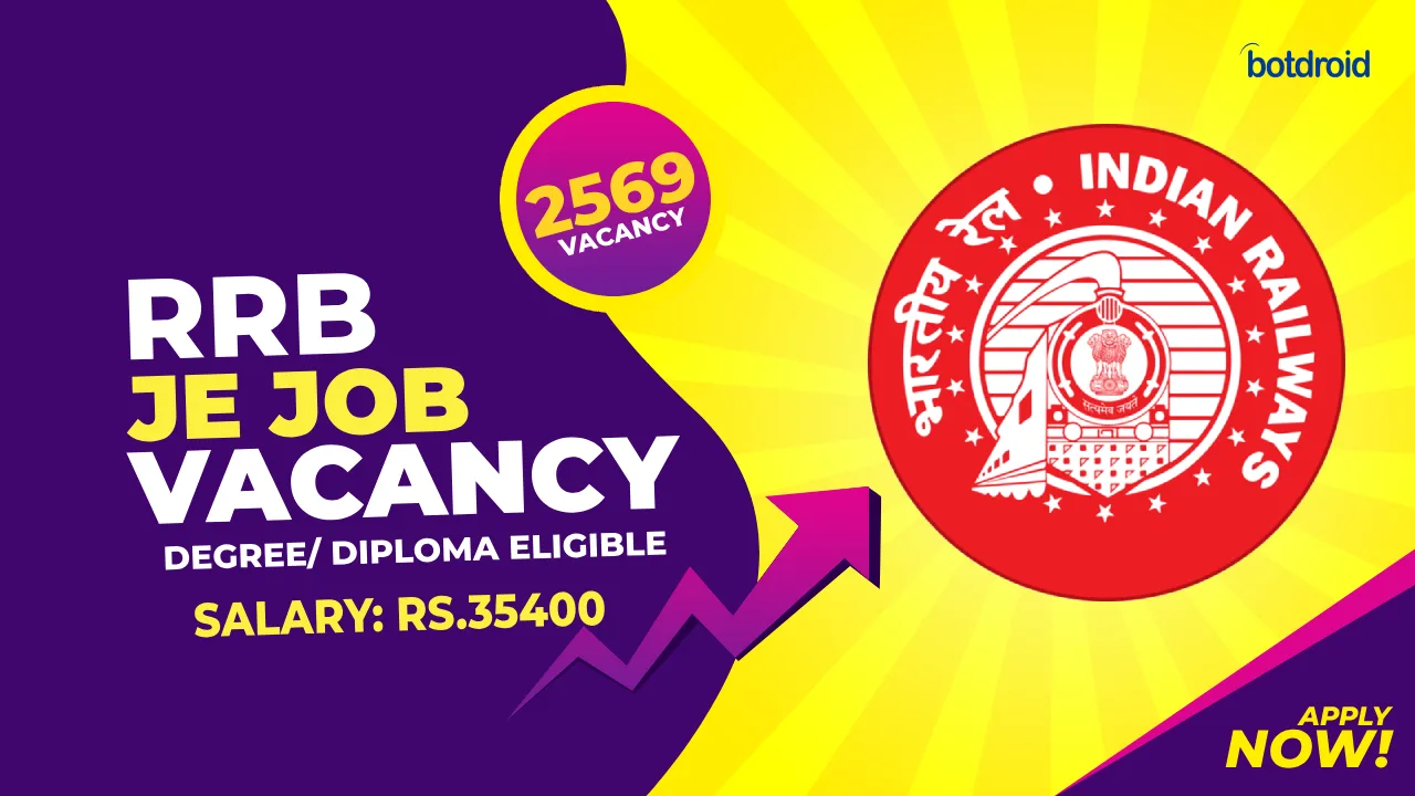 RRB JE Recruitment 2025 | Great Career Opportunity in Railways!