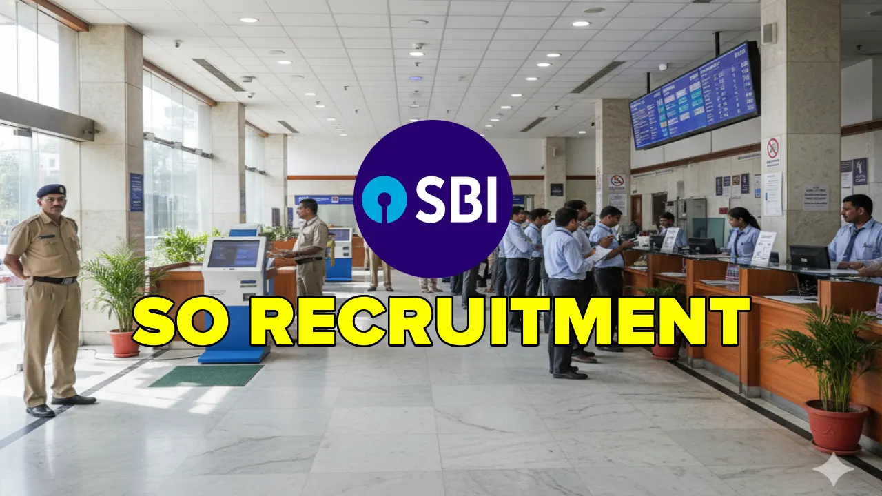 SBI SO Recruitment 2025 Notification, Ready to Apply Online for 996 SBI SO Vacancies