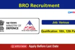 BRO Recruitment 2026, Apply for Jobs in BRO | Download Notification