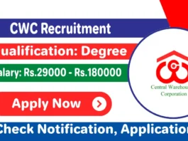 CWC Recruitment 2025, Apply for Central Warehousing Corporation Jobs
