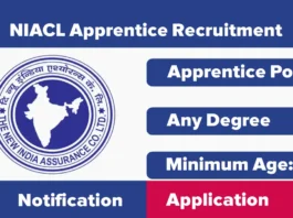 NIACL Apprentice Recruitment 2025 Notification Out, Check online Application Form