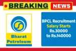 BPCL Recruitment 2025, Apply Online For Entry Level Junior Executive Vacancies