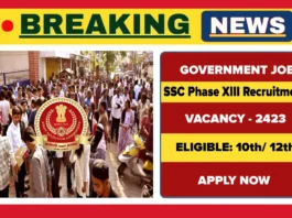 SSC Phase 13 Recruitment 2025, Apply Online for Phase XIII SSC Jobs