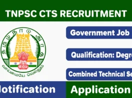 TNPSC CTS Recruitment 2025 Online Application Opens
