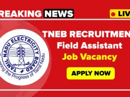TNEB Field Assistant Recruitment 2025, Apply Online for TNEB Jobs