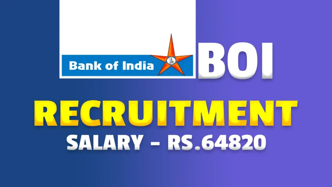 Bank of India Credit Officer Recruitment 2026, Application Link Details