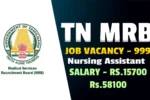 TN MRB Nursing Assistant Recruitment 2026 Notification Out Now