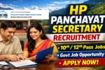 HP Panchayat Secretary Recruitment 2026, Apply Online for HPRCA Job Vacancy