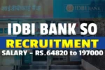 IDBI Bank SO Recruitment 2026, Apply Online for Specialist Officer Posts