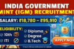 India Government Mint IGM Recruitment 2026, Apply For 94 Supervisor and other Posts