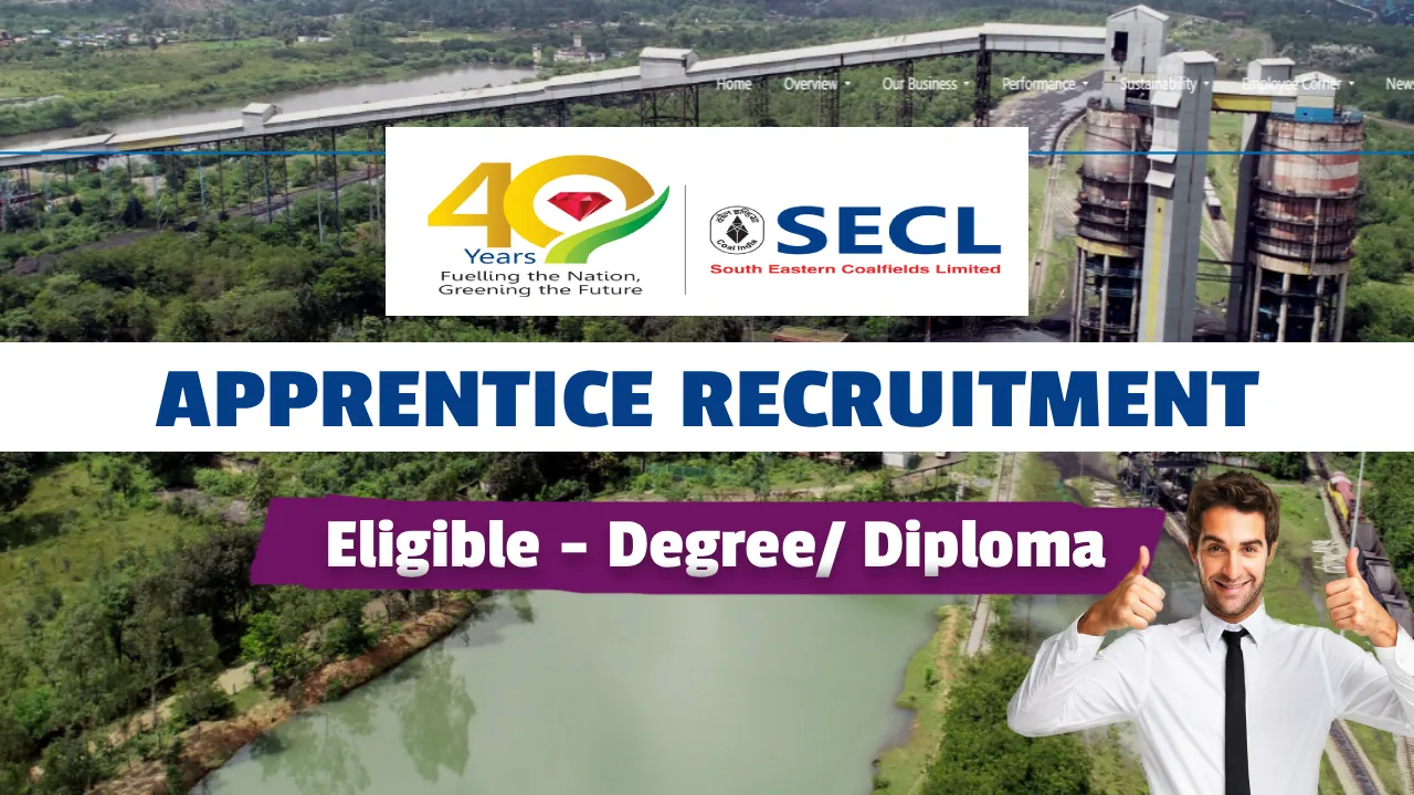 SECL Apprentice Recruitment 2026, Apply Online Graduate Job Vacancies