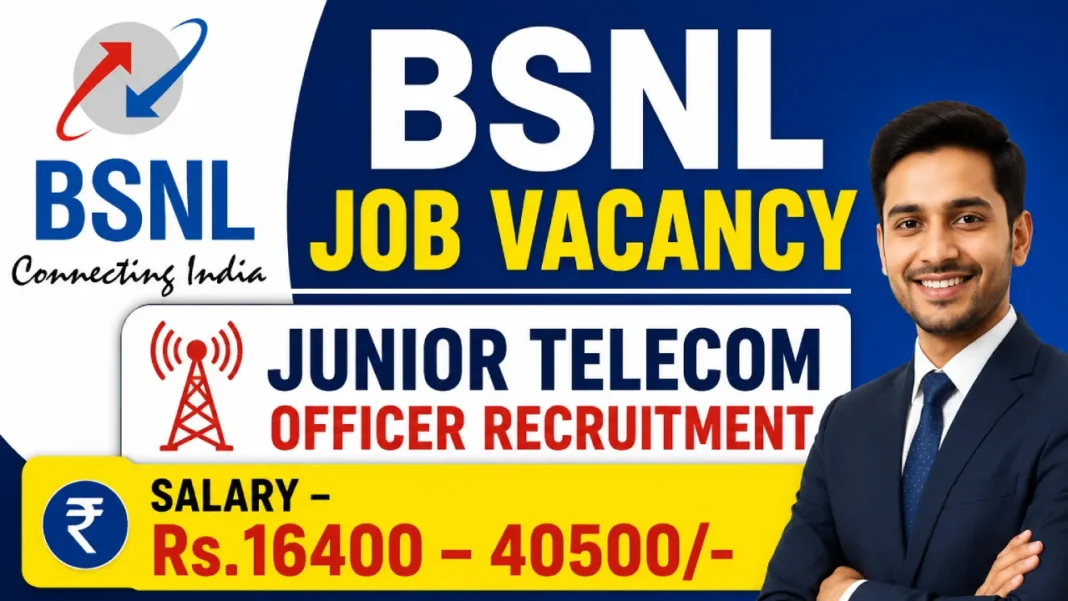BSNL Junior Telecom Officer Recruitment 2026, Apply Online for JTO Posts