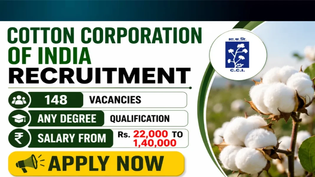 Cotton Corporation of India Recruitment 2026: Apply Online for Junior Assistant Jobs in CCI