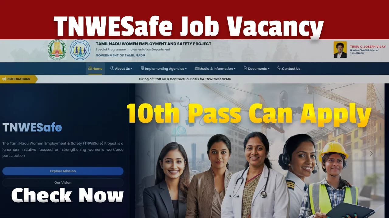 TNWeSafe Recruitment 2026, Apply for Office Assistant Job Vacancies in Tamil Nadu TNWeSafe Recruitment 2026, Apply for Office Assistant Job Vacancies in Tamil Nadu
